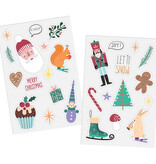 Raamstickers Kerstsymbolen Holly Jolly (27st)
