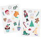 Raamstickers Kerstsymbolen Holly Jolly (27st)