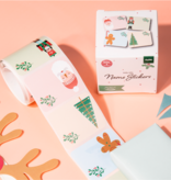 Naamstickers Kerst Holly Jolly (50st)