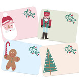Naamstickers Kerst Holly Jolly (50st)