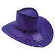Hoed Cowboy Sequin Paars
