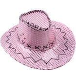 Roze cowboyhoed met pailletten