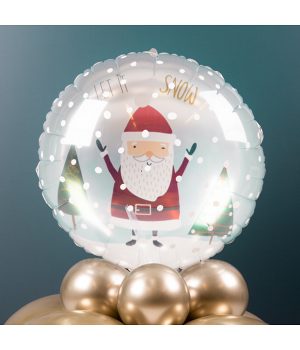 Folieballon 'Let it snow' Holly Jolly (45cm)