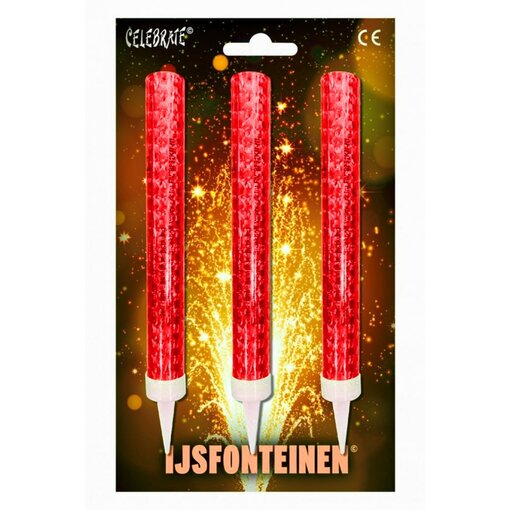 Ijsfonteinen rood (3st)