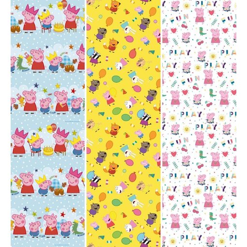 Inpakpapier Peppa Pig Diverse Designs