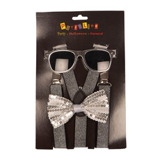 Partyset Zilveren accessoires 3-delig