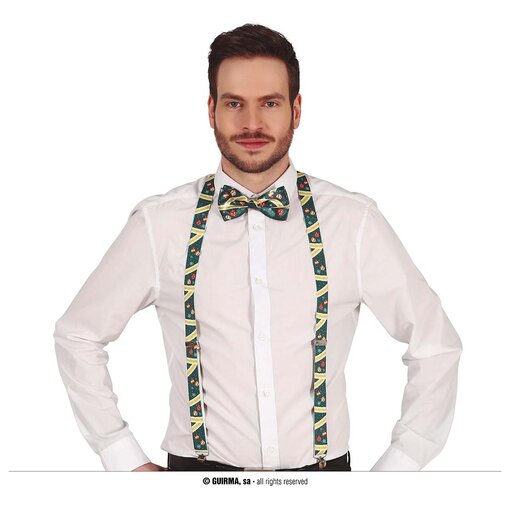 Bretels Kerstballen Groen