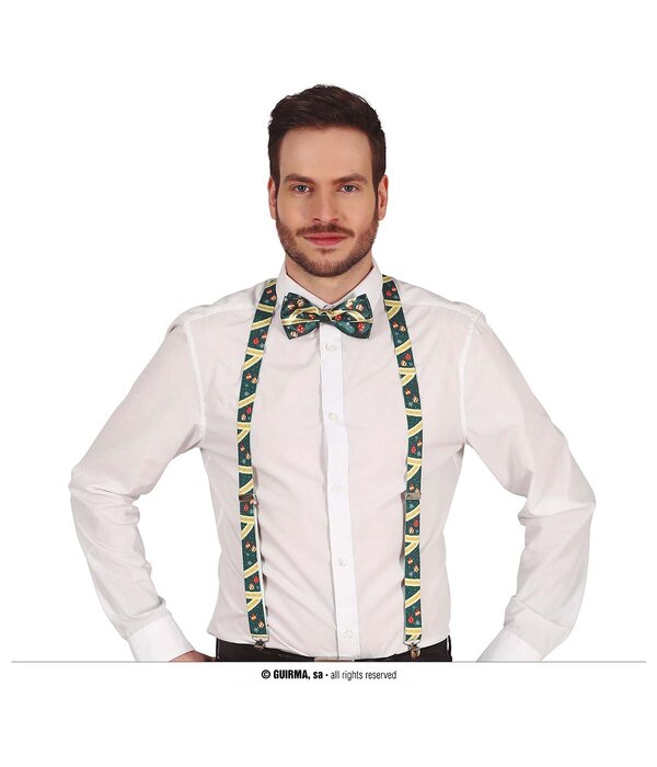 Bretels Kerstballen Groen