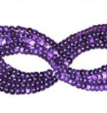 Oogmasker Vlinder Pailletten Paars