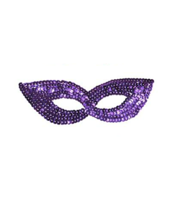 Oogmasker Vlinder Pailletten Paars