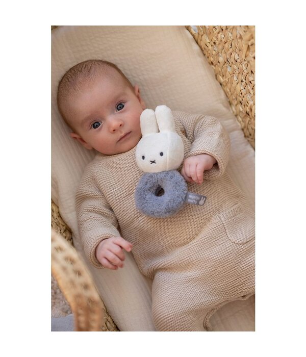 Nijntje Fluffy Rammelaar Blauw