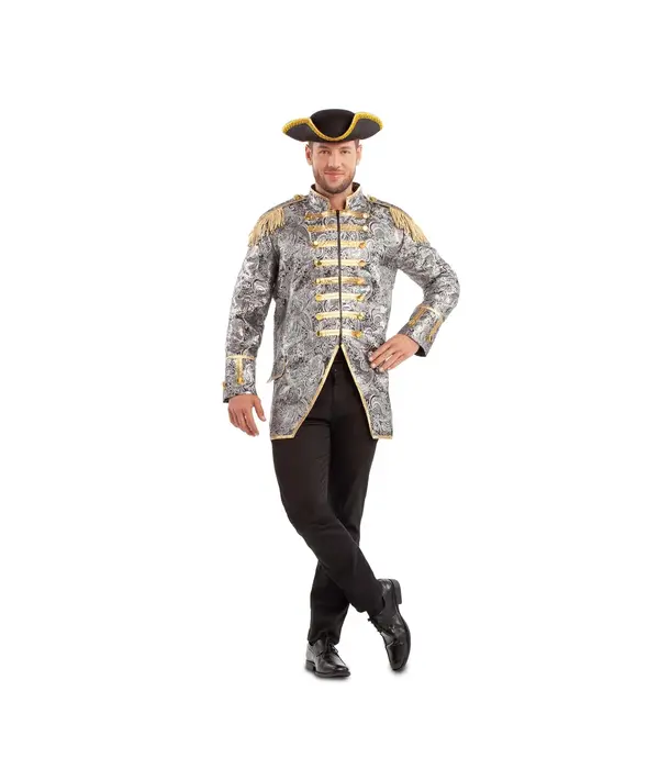 Elegante Zilveren Jas Historical