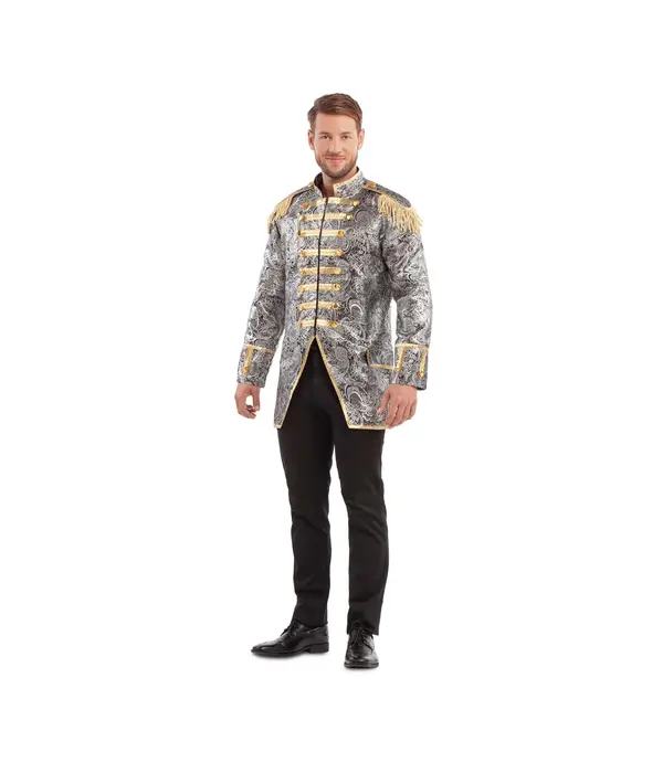 Elegante Zilveren Jas Historical