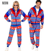 Kerst Trainingspak Rood Blauw Unisex