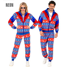 Kerst Trainingspak Rood Blauw Unisex