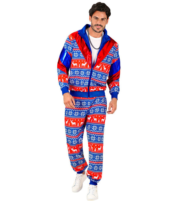 Kerst Trainingspak Rood Blauw Unisex