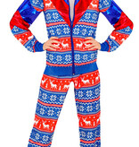 Kerst Trainingspak Rood Blauw Unisex