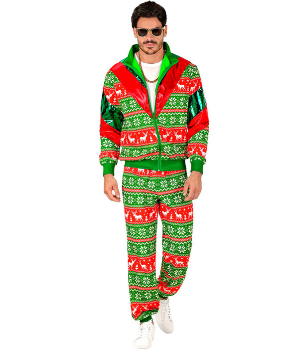 Kerst Trainingspak Groen Rood Unisex