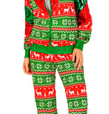 Kerst Trainingspak Groen Rood Unisex