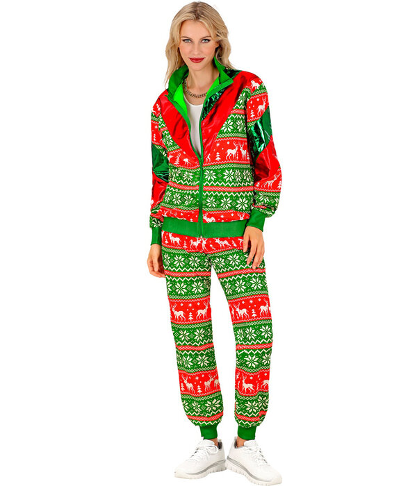 Kerst Trainingspak Groen Rood Unisex