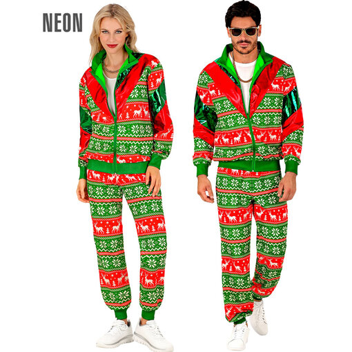 Kerst Trainingspak Groen Rood Unisex