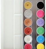 Face & Bodypaint Palet Shimmer & Pastel Aqua 12 kleuren (12x5gr)