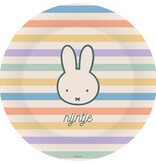 Nijntje Pastel Borden Met Gekleurde strepen (8st)