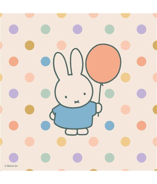 Servetten Nijntje Pastel (20st)