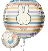Folieballon Nijntje Pastel Met 2 Dessins (45cm)