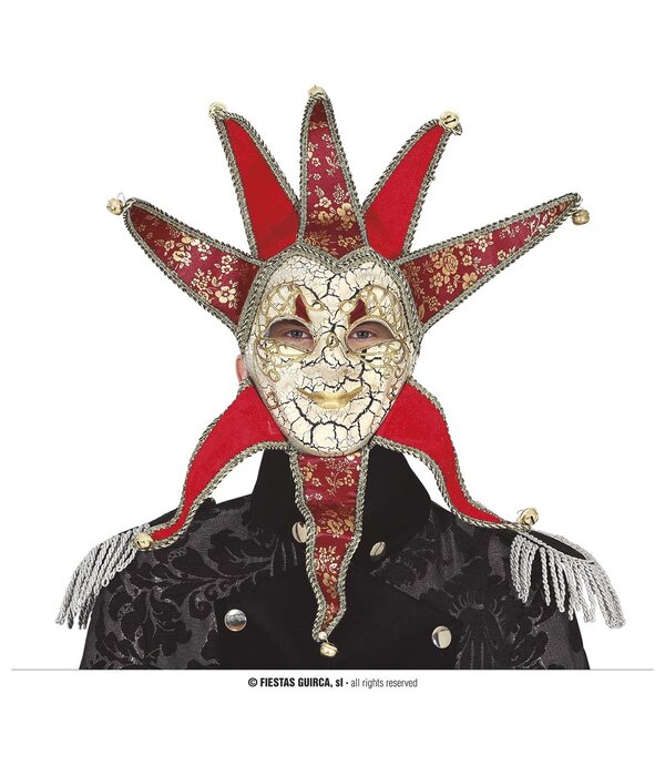 Venetiaans masker rood Barozzi