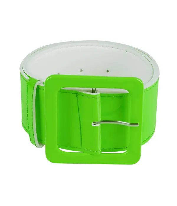 Retro Riem Neon Groen (115x5,5cm)