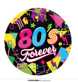 80's Forever Disco borden (6st)