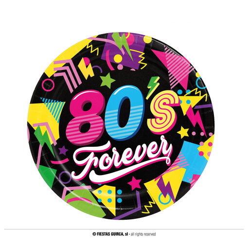 80's Forever Disco borden (6st)