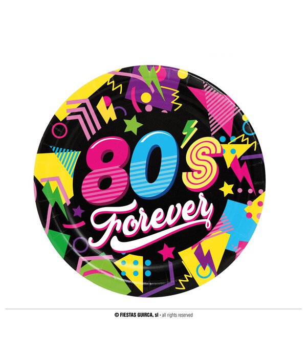 80's Forever Disco borden (6st)