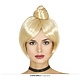 Blonde pruik met Knot