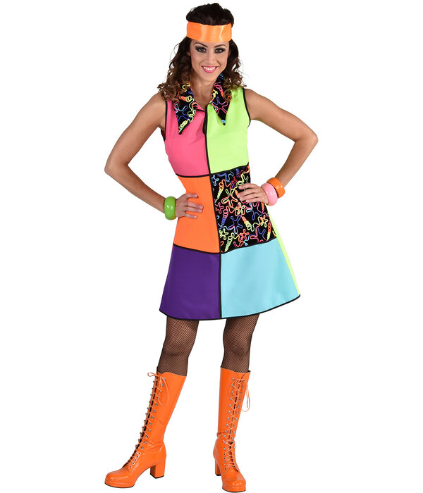 Jurk Neon Mix Blocks