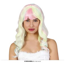 Kleurrijke Manen Fantasy Pruik Dames