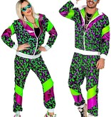 Neon Trainingspak Party Animal Groen/Paars
