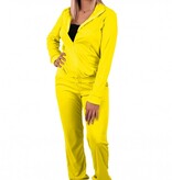 Trainingspak Basic Neon Geel Dames