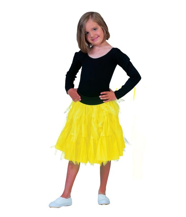 Fancy petticoat neon geel kind