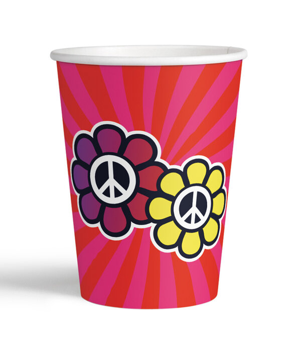 Hippie Bekertjes Peace Flowers (8st)
