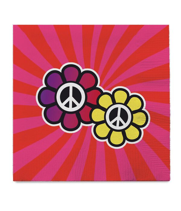 Servetten Hippie Peace (20st)