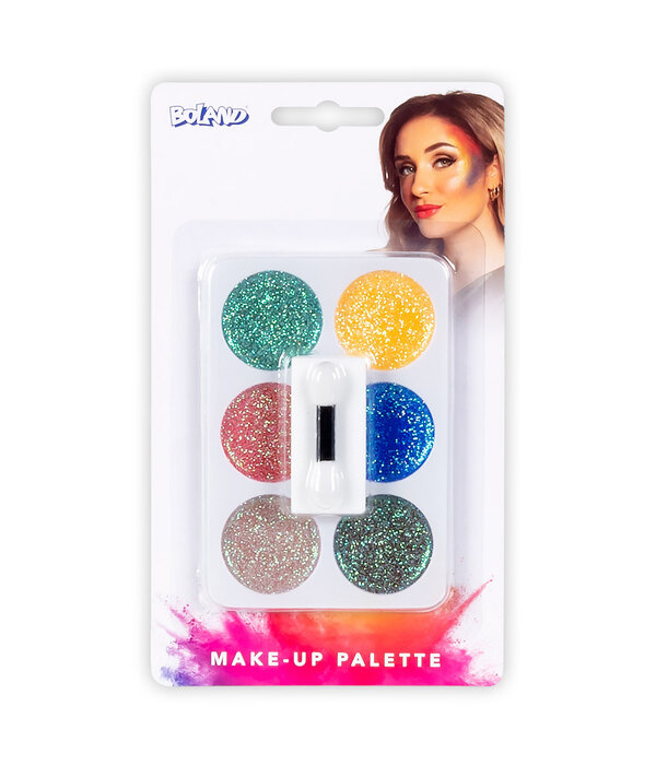 Make-Up Palette Glitter - 6 kleuren