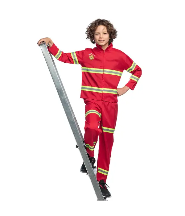 Kostuum Brandweerman Kind Rood