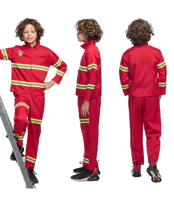 Kostuum Brandweerman Kind Rood