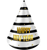 Feesthoedjes BlackGold HNY 10 cm (6st)