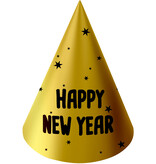 Feesthoedjes BlackGold HNY 10 cm (6st)