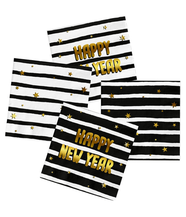 Servetten - BlackGold HNY (20st)