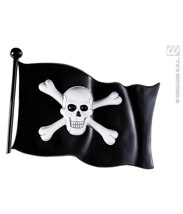 Decoratie piratenvlag plastic