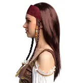Pruik Piraat Trinity met Bandana